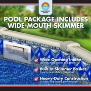 Lake Effect Pools 24' x 52 Fiji Round Resin Protected Steel Walled Above Ground Swimming Pool