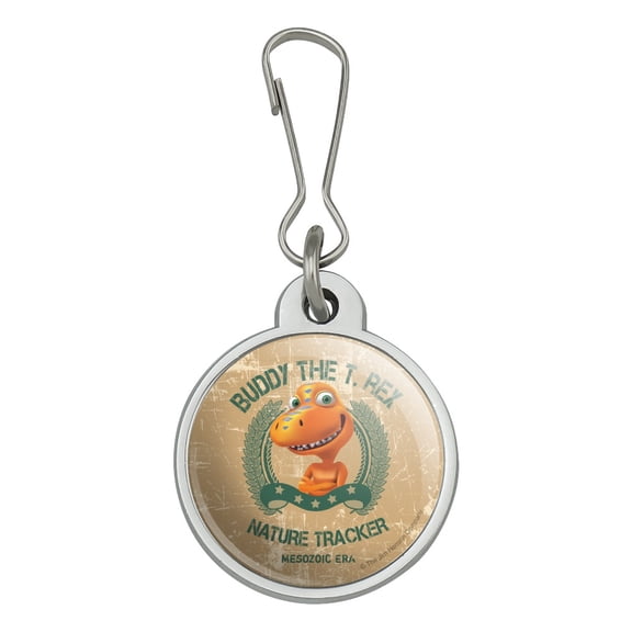 Buddy the T-Rex Nature Tracker Mesozoic Era Dinosaur Train Jacket Handbag Purse Luggage Backpack Zipper Pull Charm