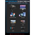 thumbnail image 6 of AOC Wireless Gaming Controller for PC, Steam, PS4, iOS, Android, Interactive Screen, Hall Effect Joystick and Triggers, RGB Lighting, Adjustable Vibration/Turbo, White(Not for Xbox, PS5), 6 of 10