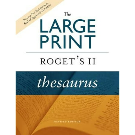 The Large Print Roget's II Thesaurus, Revised Edition [Hardcover - Used]