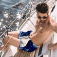 thumbnail image 2 of luoweisi Men's Beach Shorts Quick Dry Swim Trunks with Mesh Lining Galaxy Polar Bear L, 2 of 5