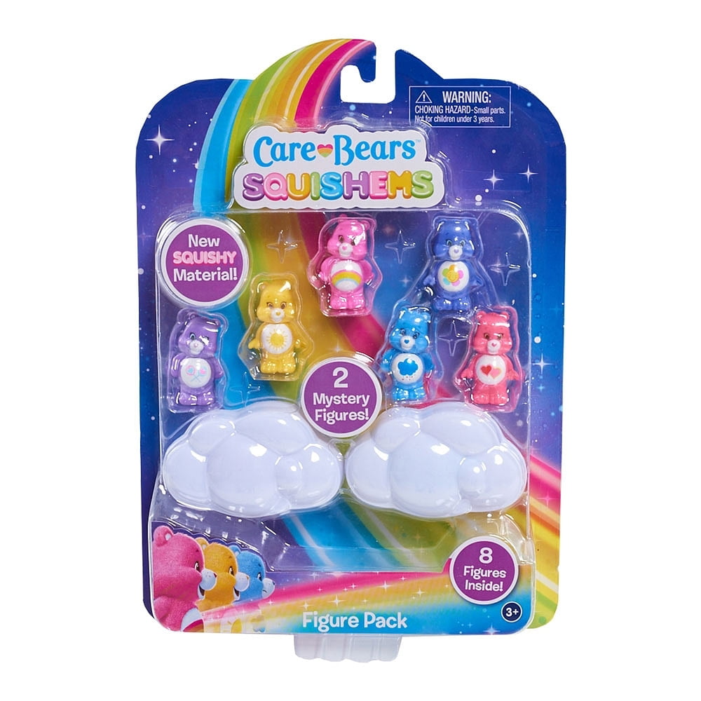 Care Bears Squishems 8 Figure Pack New 
