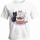 thumbnail image 1 of Mens T Shirts Cartoon Cats Strawberry Cake Short Sleeve Casual Men's Tee Tops Graphic T-Shirts for Teen Boys/Men, 1 of 8
