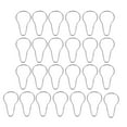 thumbnail image 1 of Unique Bargains Shower Curtain Ring Hooks Metal for Shower Rods Curtains Liners 25pcs, 1 of 4