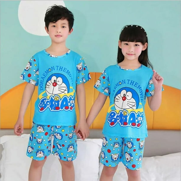 Pijamas de verano para ninos conjunto de Top camisetas y pantalones cortos a la moda novedad Walmart en linea