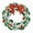 Red Green, variant on Silvery Tone Enamel Red Bowknot Rhinestone Christmas Wreath Brooch For Women