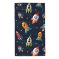 thumbnail image 1 of Balery Spaceships and Stars Toalla de Microfibra Premium con Estampado – 27.5x16 pulgadas, Alta Absorción, Suave y Aterciopelada, Secado Rápido, 1 of 6