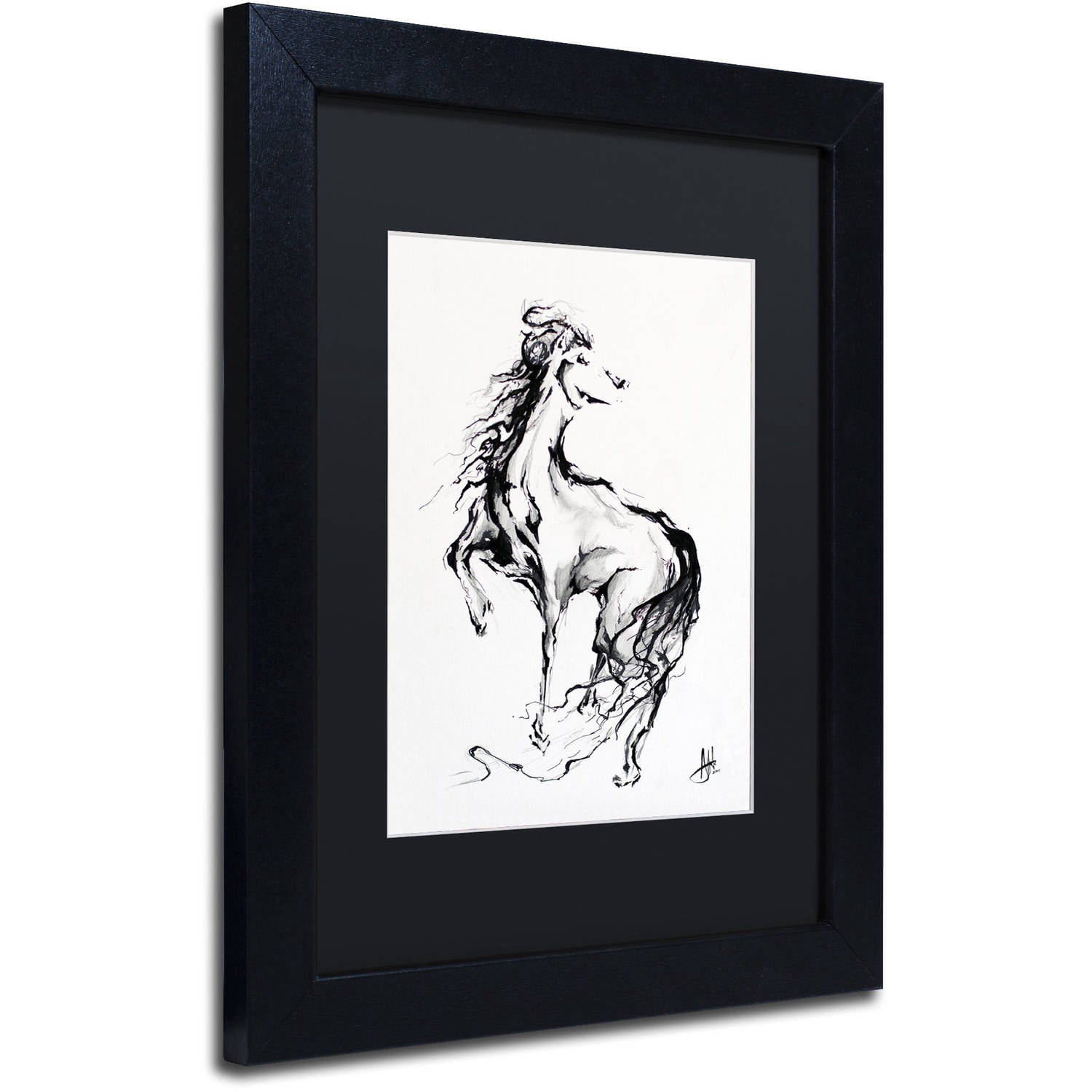 Trademark Fine Art 'Pride' Canvas Art by Marc Allante, Black Matte, Black Frame