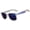 Faded Flag / Blue Mirror, variant on Retro Sunglasses - American Faded Flag Frame / Blue Mirror Lens