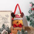 thumbnail image 4 of LanSuare Christmas Gift Doll Bags, Milu Deer Doll Storage Bag with Handles, Reusable Fabric Christmas Doll Gift Bags, Suitable for Xmas Festival Birthday Party Favor, 8.4"x7.8", 4 of 7