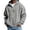 Grey, variant on Waffle Knit Hoodies for Men Full Zip Hooded Cardigan with Pocket Lightweight Loose Fit Athletic Jackets 2026 Fall Outfits for Men(Red,XXXL)