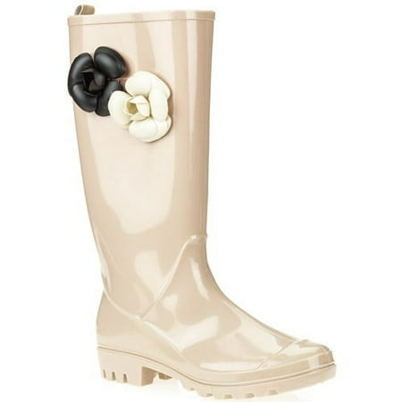 Generic Women's Shiny Solid Jelly Flower Rainboo