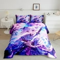 thumbnail image 4 of Castle Fairy Anime Girl 2pcs Bedding Comforter Set,Cherry Blossom Twin Comforter Sets,Pink Blue Breathable Bedding Set,Breathable Samurai Home Decor,Reversible, 4 of 8