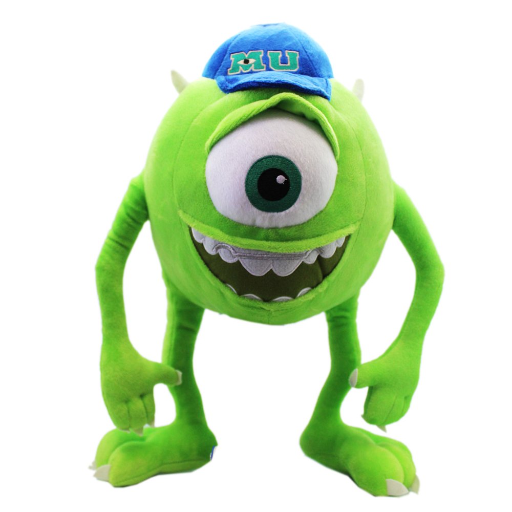 Pixar's Monsters University Mike Wazowski Plush Toy With Secret Zipper