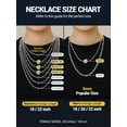 thumbnail image 3 of PROSTEEL Pure S925 Sterling Silver Chain for Women Sensitive Skin Hypoallergenic 3mm/5mm Figaro Necklace Birthday Graduation Gift for Female Mom Wife, 3 of 11