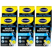 (6 pack) Dr. Scholl’s Freeze Away Wart Remover Dual Action (7 Applications) for Common & Plantar Wart Removal