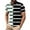 White, variant on SGFCWSX Mens Polo Shirts Striped Short Sleeve Slim Fit Casual Golf Shirts for Men Blue Size 3XL