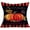 Black Orange Pumpkin Autumn Blessings, variant on Happy Fall Decor Throw Pillow Covers Orange Pumpkin with White Black Buffalo Check Plaids Decorative Pillows Cushion Cover Rustic Farmhouse Decor Cotton Linen Square 18x18 Inches Pillow Case