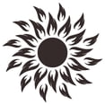 thumbnail image 1 of PEONAVET Mini Home Acrylic DIY Golden Flower Heart Sun Acrylic Mirror Wall Sticker, 1 of 5
