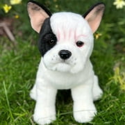White and Black French Bulldog Puppy Plush Toy- Stuffed Animal Dog