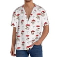 thumbnail image 3 of Haiem Different Mushrooms Men's Casual Shirts Short Sleeve Button Down Shirts Fashion Textured Summer Beach Shirt-X-Large, 3 of 7