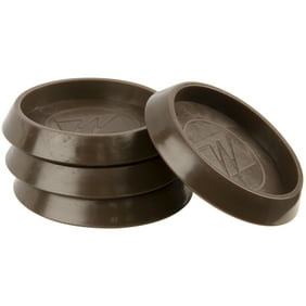 9168 3 Almond Smooth Rubber Square Caster Cups Walmart Com Walmart Com
