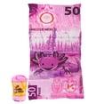 thumbnail image 1 of Cobija Manta Frazada Individual Juana Gallo Diseño De Ajolote Billete de 50 pesos Ultra Ligera Y Suave 100x160 cm, 1 of 6