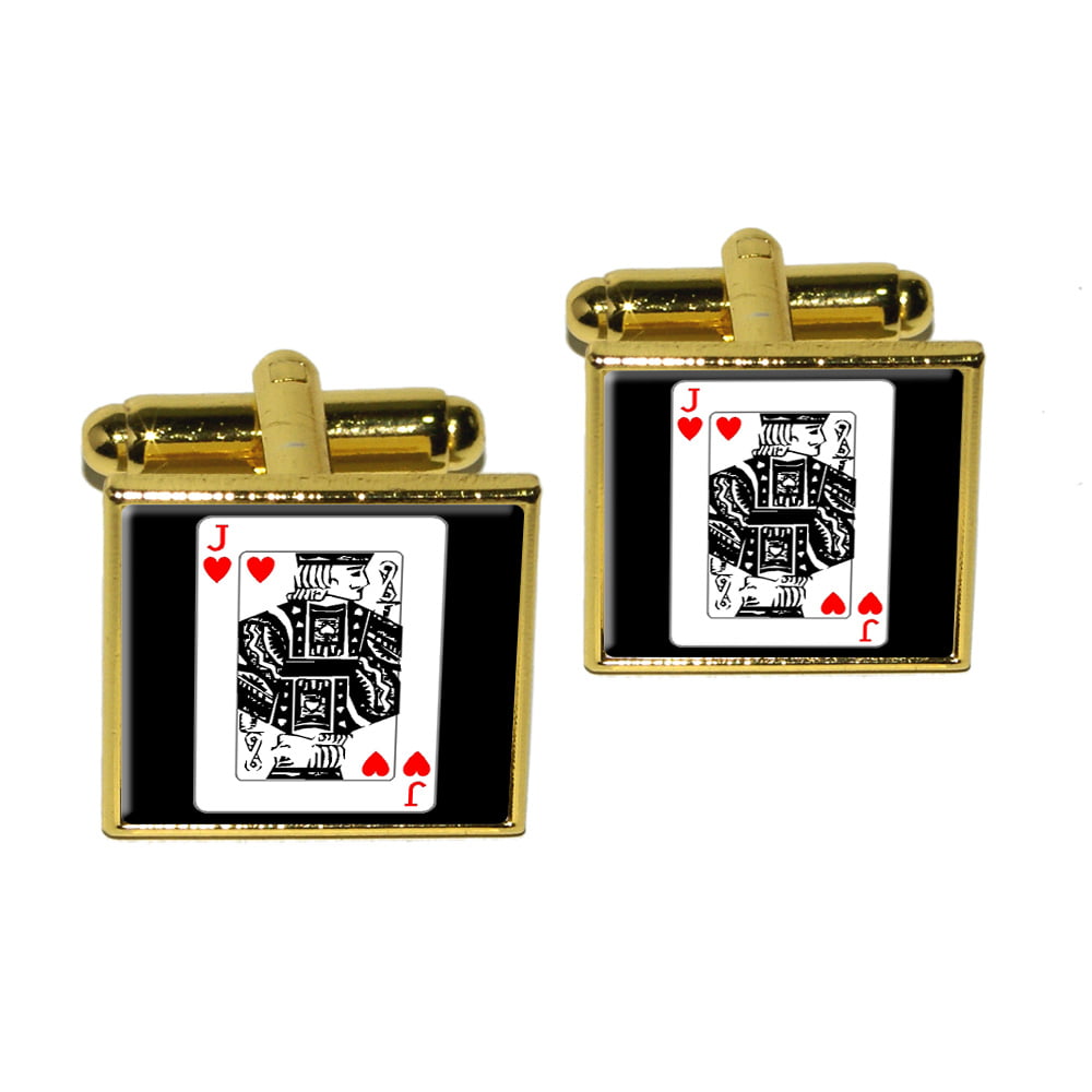 Poker Playing Cards Jack of Spades Tie Bar Clip Accessory Silver Toned Novelty 