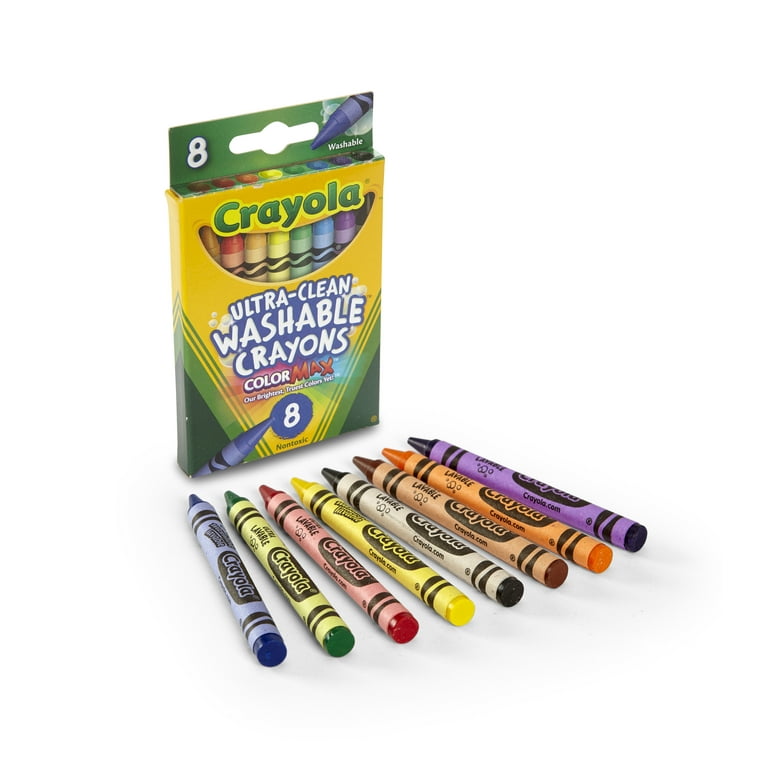 Crayola Ultra-Clean - Washable Large Crayons, 8 pieces, 1 set - Playpolis