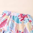 thumbnail image 5 of Popshion Toddler Girls Summer Tropical Leaves Skirt Set, 2-Piece, Size 18 Months-7 Years, 5 of 7