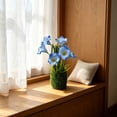 thumbnail image 5 of Artificial Orchid Flowers Mini Potted Orchid Flowers Fake Orchids with Plastic Vase for Home Office Wedding Table Centerpiece Decoration, 5 of 6