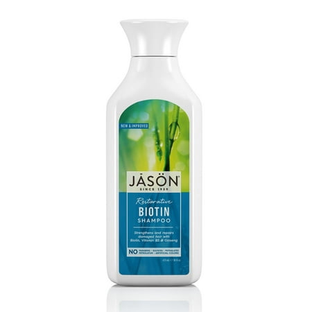Jason Natural Protein Shampoo - JASON Restorative Biotin Shampoo, 16 oz. (Packaging May Vary)