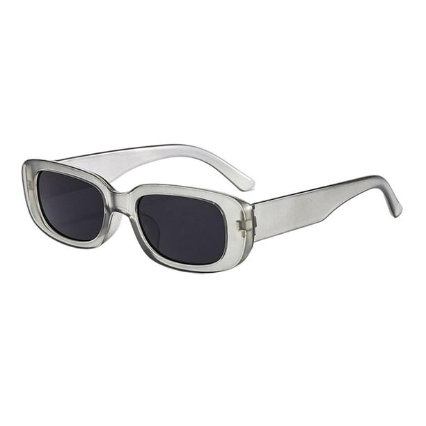 Gafas de Sol Fernando Rectangulares Retro para Hombre Gris