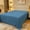 Blue, variant on Euahivb Solid Double Layer Gauze Bed Sheet 47.2x90.6 Inch, Soft Breathable Summer Single Flat Sheet for Dormitory, Silk Inch-Friendly Polyester Top Sheet for Home Bedroom