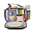 thumbnail image 2 of FORMRS Student Insulated Lunch Bag with Shoulder Strap Reusable Cooler Box for School, Purple Retro Flower, 2 of 9