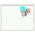 thumbnail image 2 of PinPix 22x17 Custom Cork Bulletin Board Peaks Modern Pattern White Grey Poster Board Has a Fabric Style Canvas Finish, Framed in Peaks Modern Pattern White Grey, by ArtToFrames (PinPix-1795), 2 of 6