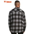 thumbnail image 5 of Bobcat Men's Flannel Shirt - Micro Polar Woven Long Sleeve Button Down Shirts for Men (Sizes: S-XL), 5 of 7
