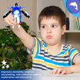 thumbnail image 5 of Forest & Twelfth Dolphin Sea Animal Toys Small - Figura de acción transformadora - Cambia de un juguete animal detallado a un juguete robot único en segundos - Gran regalo para niñas y niños (delfín d, 5 of 5