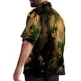thumbnail image 3 of Saint Patrick's Day Men's Short Sleeve Spread Collar Poplin Button Down Casual Printed Summer Beach Unisex Shirts, 3 of 6