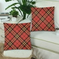 thumbnail image 2 of MKHERT Traditional Scottish Tartan Pillowcase Pillow Protector Cushion Cover 18x18 inch,Set of 2, 2 of 3