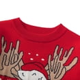 thumbnail image 4 of Christmas Toddler Baby Boy Girl Fall Winter Knit  Warm Pullover Long Sleeve Coat Crewneck Reindeer Elk Sweatshirt Sweater, 4 of 6