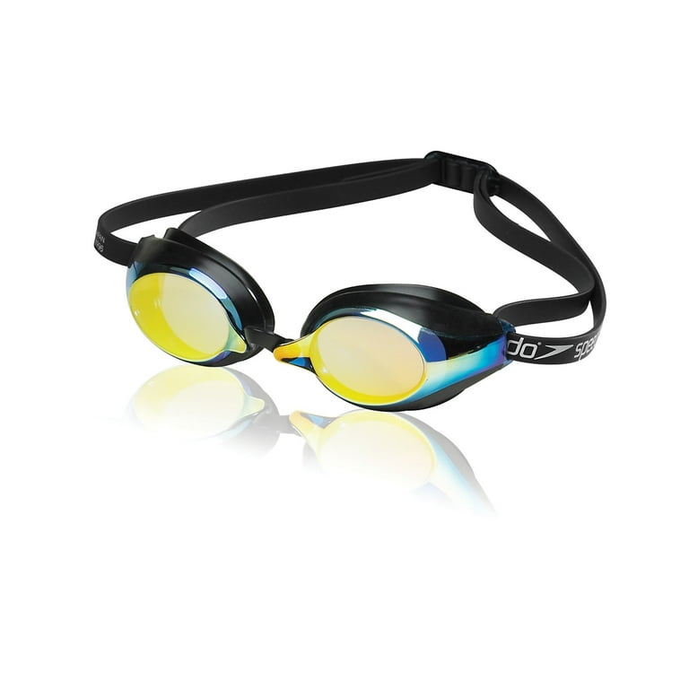 Justitie slecht humeur Faeröer Speedo Speed Socket Mirrored Swim-Swimming Anti-Fog Racing Goggles (Deep  Gold) - Walmart.com