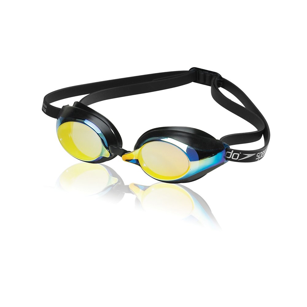 Speedo Speed Socket Mirrored SwimSwimming AntiFog Racing Goggles