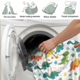 thumbnail image 4 of Cute Dinosaur Cartoon Pattern Soft Sherpa Fleece Throw Blanket, Warm Cozy Plush Blanket for Sofa Bed Couch, All Season, 60"x80", 4 of 5