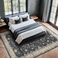thumbnail image 3 of Hazo Haus Washable Black 7x10 Area Rug, 3 of 8