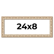 24x8 Frame White Real Wood Picture Frame Width 1.5 inches | Interior Frame Depth 0.5 inches |