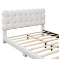 thumbnail image 3 of DreamBuck Full Size Upholstered Bed with Soft Headboard, Platform Bed with Upholstered Headboard, Wood Bed Frame with Slats Support, Full Bed Frames for , Girls, No Box Spring Needed, Beige, 3 of 9
