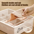 thumbnail image 5 of Underwear Organizer Drawer with Lid – Space Saving Sock & Apparel Storage Bin for Closet, Bedroom, or Shelf – 1 Pack Compartment Organizer for Home Organization, 5 of 5