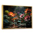 thumbnail image 2 of Designart "Plants Of Fantasy In The Jungle" Plants Floater Framed Canvas Wall Art, 2 of 5