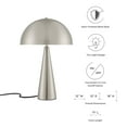 thumbnail image 3 of Table Lamp, Silver, Metal, Modern Contemporary, Mid Century Living Kitchen Cafe Bistro Restaurant Hospitality, 3 of 8